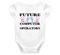 Computer Operators Future Occupation Baby Onesie