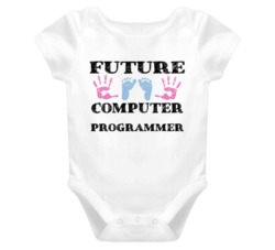 Computer Programmer Future Occupation Baby Onesie