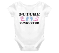 Conductor Future Occupation Baby Onesie