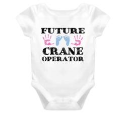 Crane Operator Future Occupation Baby Onesie