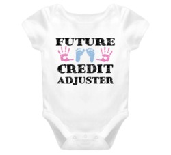 Credit Adjuster Future Occupation Baby Onesie