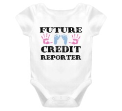 Credit Reporter Future Occupation Baby Onesie