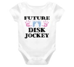 Disk Jockey Future Occupation Baby Onesie