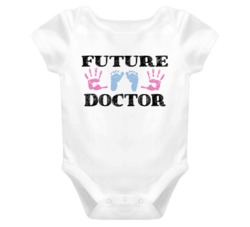 Doctor Future Occupation Baby Onesie