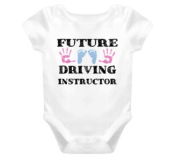 Driving Instructor Future Occupation Baby Onesie