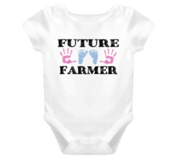 Farmer Future Occupation Baby Onesie