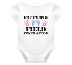 Field Contractor Future Occupation Baby Onesie