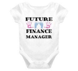 Finance Manager Future Occupation Baby Onesie
