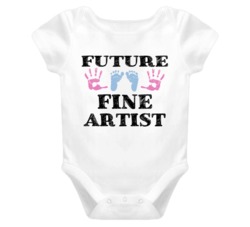 Fine Artist Future Occupation Baby Onesie