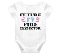 Fire Inspector Future Occupation Baby Onesie