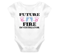 Fire Investigator Future Occupation Baby Onesie