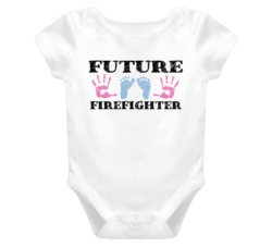 Firefighter Future Occupation Baby Onesie