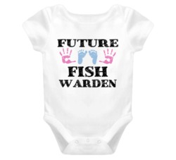 Fish Warden Future Occupation Baby Onesie