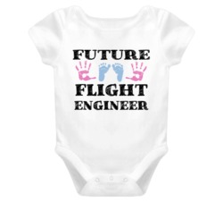 Flight Engineer Future Occupation Baby Onesie