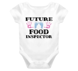 Food Inspector Future Occupation Baby Onesie