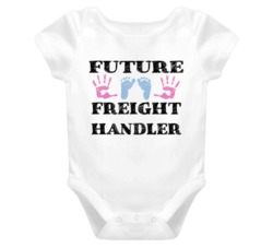 Freight Handler Future Occupation Baby Onesie