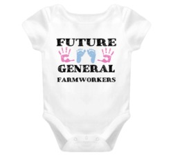 General Farmworkers Future Occupation Baby Onesie