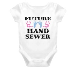 Hand Sewer Future Occupation Baby Onesie
