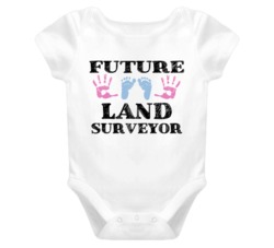 Land Surveyor Future Occupation Baby Onesie