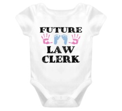 Law Clerk Future Occupation Baby Onesie