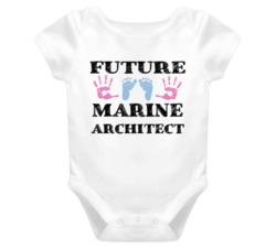 Marine Architect Future Occupation Baby Onesie