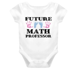 Math Professor Future Occupation Baby Onesie