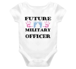 Military Officer Future Occupation Baby Onesie