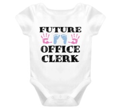 Office Clerk Future Occupation Baby Onesie