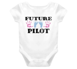 Pilot Future Occupation Baby Onesie
