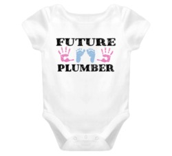 Plumber Future Occupation Baby Onesie