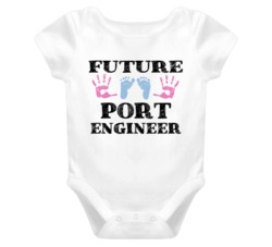 Port Engineer Future Occupation Baby Onesie