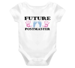 Postmaster Future Occupation Baby Onesie
