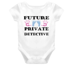 Private Detective Future Occupation Baby Onesie