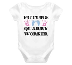 Quarry Worker Future Occupation Baby Onesie