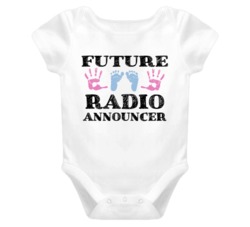 Radio Announcer Future Occupation Baby Onesie