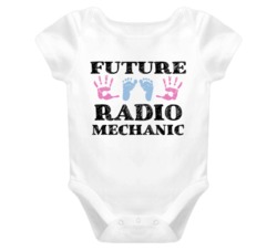 Radio Mechanic Future Occupation Baby Onesie