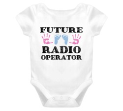 Radio Operator Future Occupation Baby Onesie