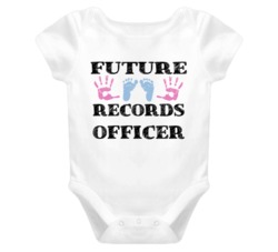 Records Officer Future Occupation Baby Onesie