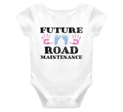 Road Maintenance Future Occupation Baby Onesie