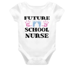 School Nurse Future Occupation Baby Onesie