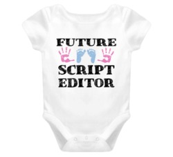 Script Editor Future Occupation Baby Onesie