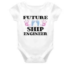 Ship Engineer Future Occupation Baby Onesie