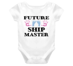 Ship Master Future Occupation Baby Onesie
