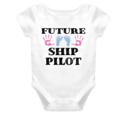 Ship Pilot Future Occupation Baby Onesie