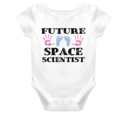 Space Scientist Future Occupation Baby Onesie