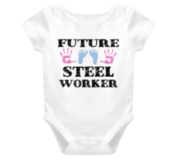 Steel Worker Future Occupation Baby Onesie