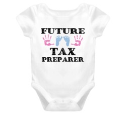 Tax Preparer Future Occupation Baby Onesie