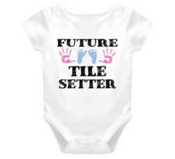 Tile Setter Future Occupation Baby Onesie