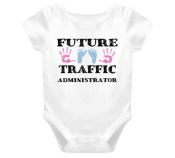 Traffic Administrator Future Occupation Baby Onesie