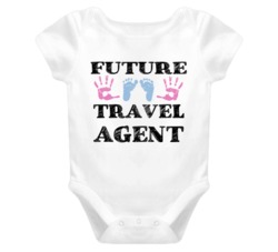 Travel Agent Future Occupation Baby Onesie